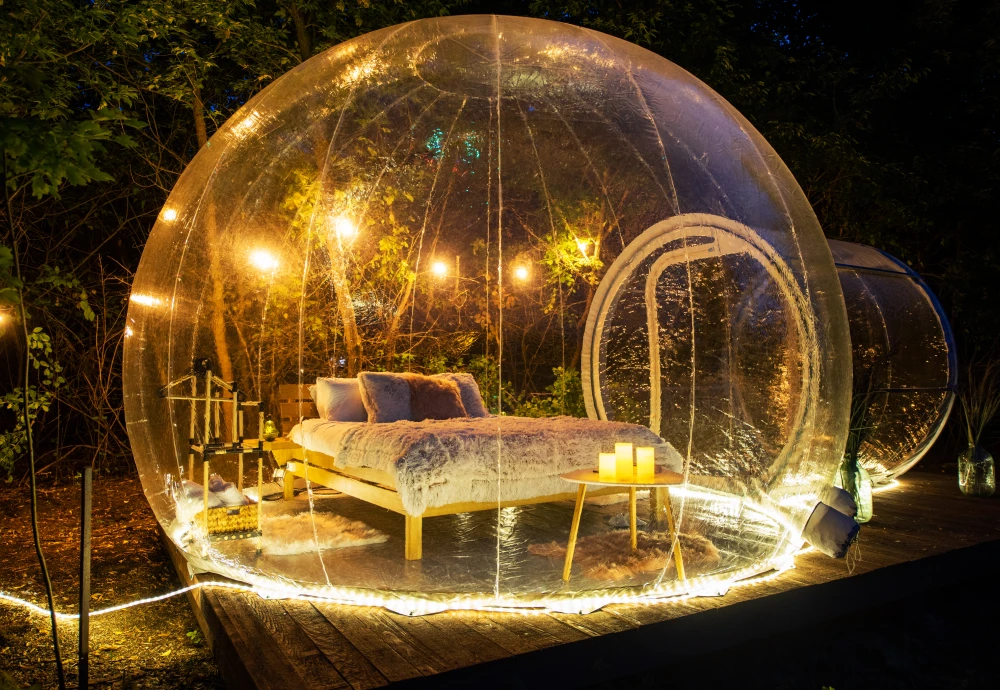 bubble tent date night